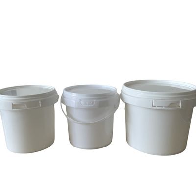 1L-10L secchi di plastica trasparente con coperchio e manico spessore multifunzionale 1,0-2,5 mm