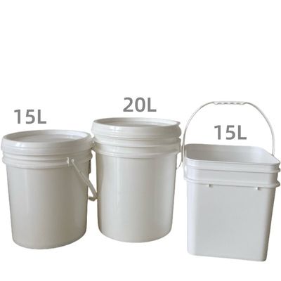 Strumento personalizzato 2L 5L 8L 10L 20L 25L 5 galloni secchio di plastica con coperchio e maniglia durevole