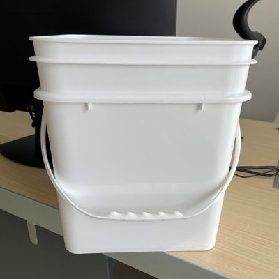 Bottine di plastica quadrate personalizzabili da 15L con maniglia e accessori per la stampa