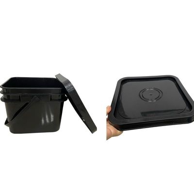 Bottile di plastica industriale con coperchio a manico Bottile quadrato multifunzione