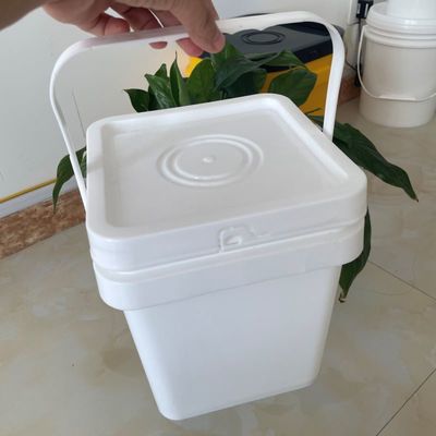Spessore del secchio di plastica bianco quadrato da 1,0-2,5 mm Progettato per applicazioni industriali