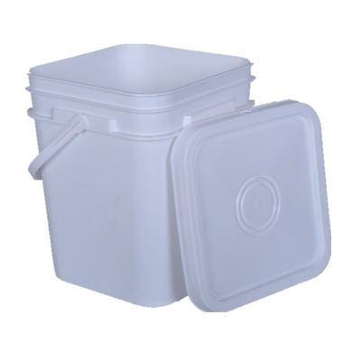 Bottile di plastica di 10 litri quadrati di qualità alimentare con finitura colorata e materiale HDPE
