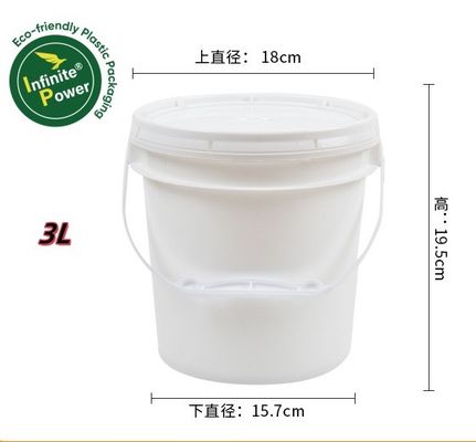 1.0-2,5 mm Spessore 3 litri secchi di plastica secchi di burro per stampa in gravura