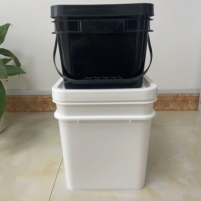 Aceri 5L 6L 8L 10L Barattolo di plastica quadrato con logo a colori personalizzati e facile apertura