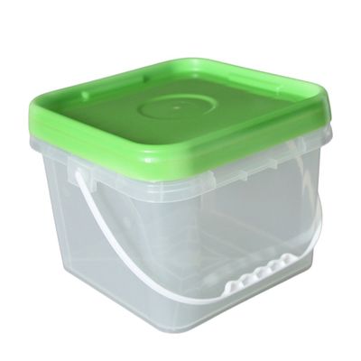 Aceri 5L 6L 8L 10L Barattolo di plastica quadrato con logo a colori personalizzati e facile apertura