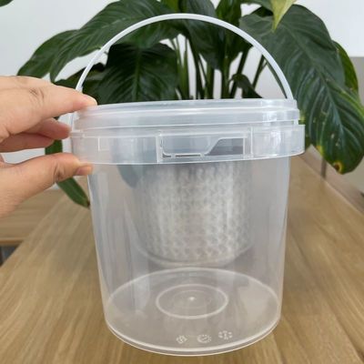 Bottile 500ml-5l Bottile di plastica bianca trasparente per popcorn bevande gelato burro e altro