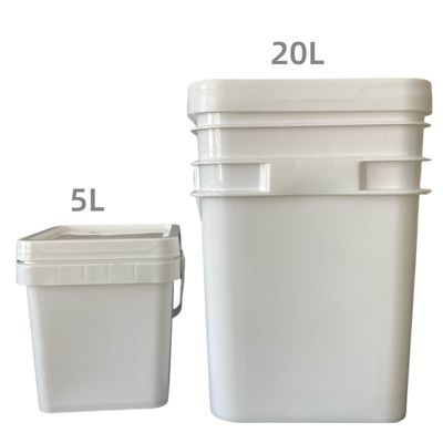Contenitore quadrato colorato su misura con coperchio e maniglia GAP/ISO/FDA Certificato Perfetto