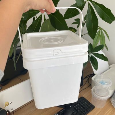 Contenitore quadrato colorato su misura con coperchio e maniglia GAP/ISO/FDA Certificato Perfetto
