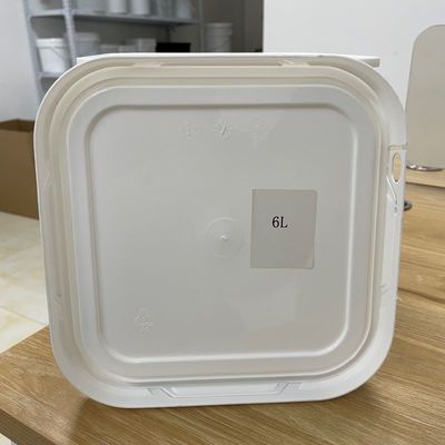 Sigillo anti-manipolazione 5L 6L secchio quadrato con coperchio sigillato e secchio di plastica stampato con logo