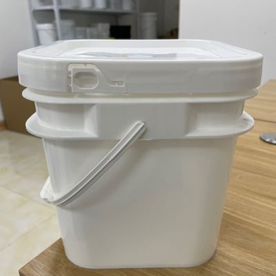 Sigillo anti-manipolazione 5L 6L secchio quadrato con coperchio sigillato e secchio di plastica stampato con logo