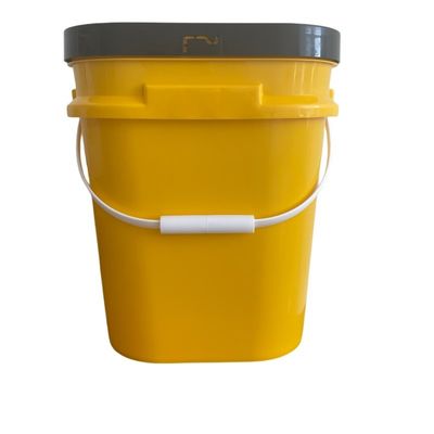 5L-20L Scafo quadrato di plastica con stampa personalizzata e materiale in polipropilene