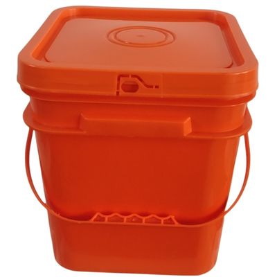 Bottile di plastica stampato su misura per contenitore di stoccaggio di qualità alimentare in disegno bianco quadrato