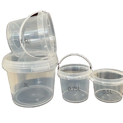 300ml 500ml 750ml 1L secchio di plastica per prodotti chimici epossidici dello spessore da 1,0 a 2,5 mm