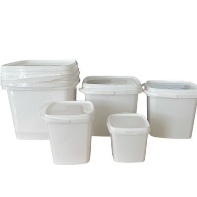 Bottile di plastica quadrato personalizzabile 500ml 1L 2L 3L 5L con opzione contenitore quadrato