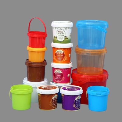 Botti di polipropilene 2 litri Barattolo di plastica trasparente con coperchio e maniglia