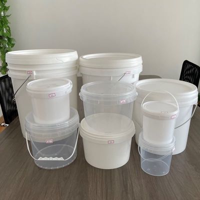Personalizzare piccole vaschette di plastica bianca con coperchio 1L 2L 3L 4L 5L e campione gratuito incluso