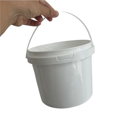 Personalizzare piccole vaschette di plastica bianca con coperchio 1L 2L 3L 4L 5L e campione gratuito incluso