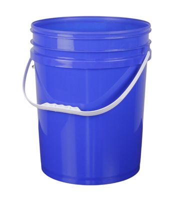 Barattolo rotondo in plastica a prova di perdite da 5 galloni e 6 galloni con manico personalizzato per le vostre esigenze