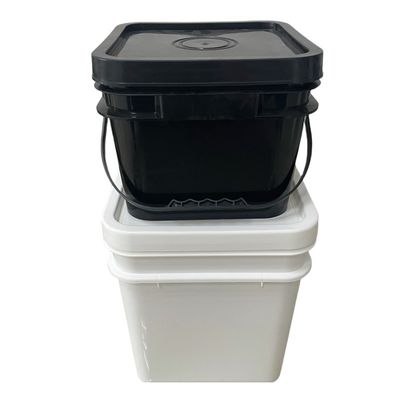 Bottile di plastica quadrata resistente con coperchio