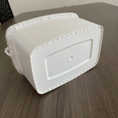 Personalizza 3L 5L Easy Open Rectangular Bucket Plastic Bucket con coperchio e maniglia