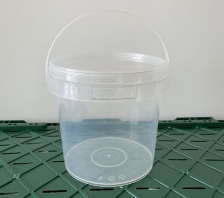 Personalizzazione industriale secchi di plastica trasparenti da 300 ml a 500 ml a 750 ml con coperchio e coperchio