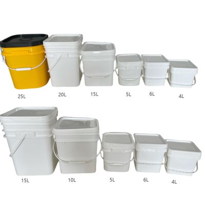 1L 2L 3L 5L 6L 10L 15L 20L 25L secchi di plastica con maniglia dallo spessore da 1,0 a 2,5 mm