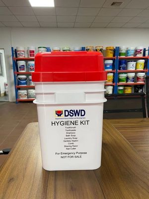 1-25L Contenitore di secchi di plastica di colore quadrato e bianco per la personalizzazione