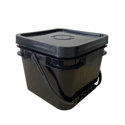 Strumento 2 galloni di plastica quadrata vasche contenitore con coperchi a prova di manomissione GAP/ISO/FDA certificato