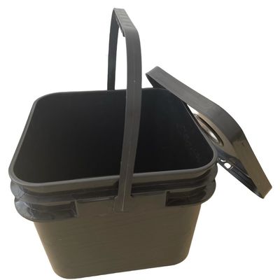 Strumento 2 galloni di plastica quadrata vasche contenitore con coperchi a prova di manomissione GAP/ISO/FDA certificato