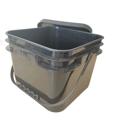 Strumento 2 galloni di plastica quadrata vasche contenitore con coperchi a prova di manomissione GAP/ISO/FDA certificato