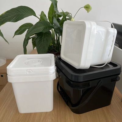 Strumento 2 galloni di plastica quadrata vasche contenitore con coperchi a prova di manomissione GAP/ISO/FDA certificato