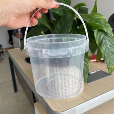 Contenitore di plastica rotondo da 500 ml con coperchio di qualità alimentare rotondo trasparente 8/12/16/24/32 oz