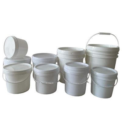 1Spessore da 0,0 a 2,5 mm Colore rotondo in plastica secchio bianco trasparente con coperchio e versatile