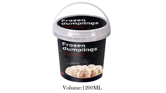 Contenitore di ciambelle trasparente con coperchio e manico 200 ml 300 ml 500 ml 750 ml 1L 2L 3L