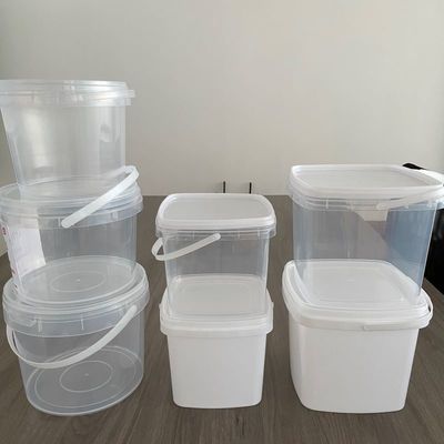 Bottile di plastica quadrato da 5 litri per la conservazione e l'imballaggio di alimenti