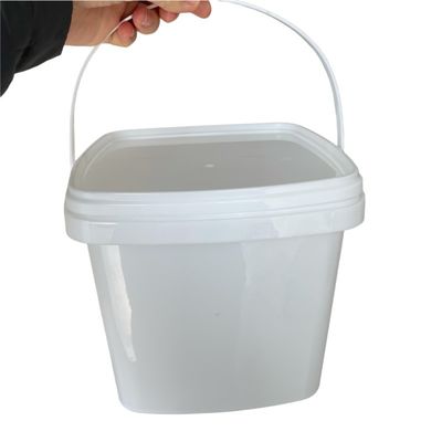 GAP/ISO/FDA Certified Square Plastic Bucket in 500ml 1L 2L 3L 4L 5L Dimensioni per snack