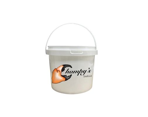 Bottile di plastica con coperchio di stampaggio a caldo