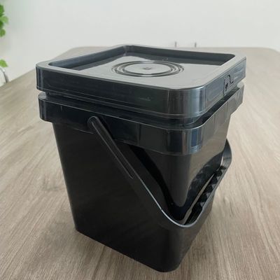 Bottile di plastica da 5 litri quadrati personalizzabile e riciclabile per l'imballaggio dei semi