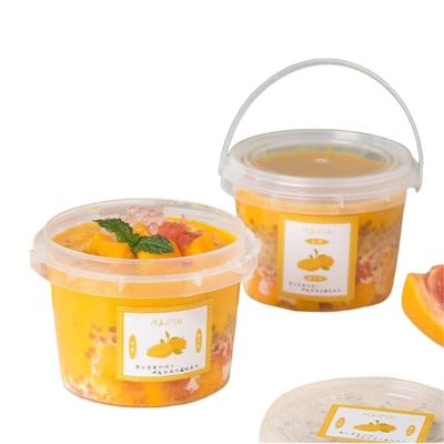 Contenitori vasche rotonde secchio alimentare con coperchio e campione gratuito offerto