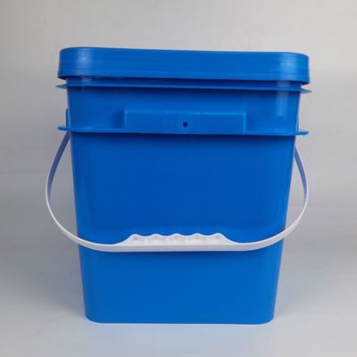 Riciclare 5L 6L 8L 10L HDPE Plastic Square Bucket con logo e design stampato su misura