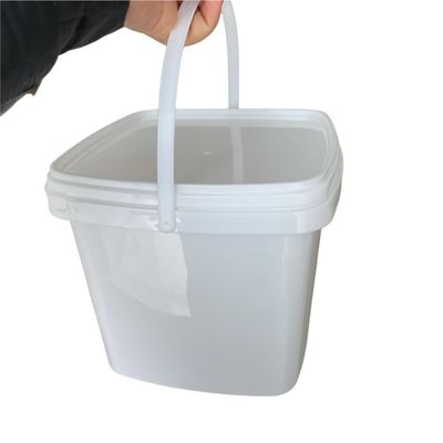 300 ml 5L PP Cubo quadrato Contenitore trasparente o bianco