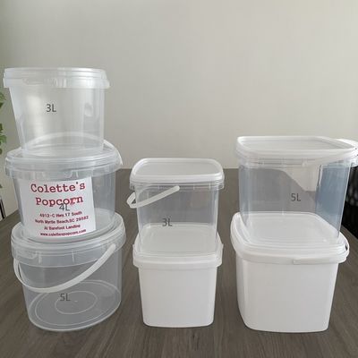 Contenitore quadrato trasparente di plastica per contenitori alimentari con spessore compreso tra 1,0 e 2,5 mm