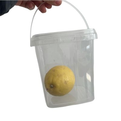 Contenitore quadrato trasparente di plastica per contenitori alimentari con spessore compreso tra 1,0 e 2,5 mm