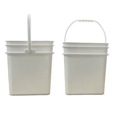 Contenitore in plastica quadrata da 20L con certificazione GAP/ISO/FDA e design personalizzabile