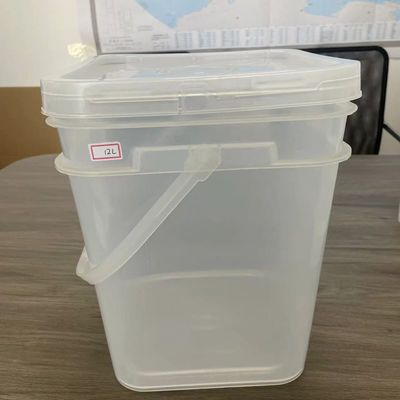 Bottile quadrato chiaro 8L Bottile di plastica stampato personalizzato con coperchio