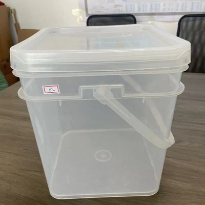 Bottile quadrato chiaro 8L Bottile di plastica stampato personalizzato con coperchio