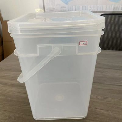 Bicchiere quadrato trasparente 4L-20L sigillato a funzione multi-chimica spessore da 1,0 a 2,5 mm