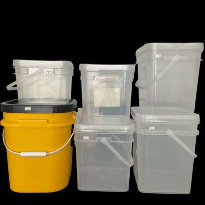Capo di plastica a prova di manomissione per biscotti dolci 4L 5L 6L secchio quadrato resistente