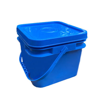 2 galloni di secchio di plastica quadrata con coperchio