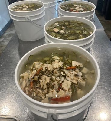 10 kg secchi di sottaceti con coperchio Contenitore antiperdite alimentare